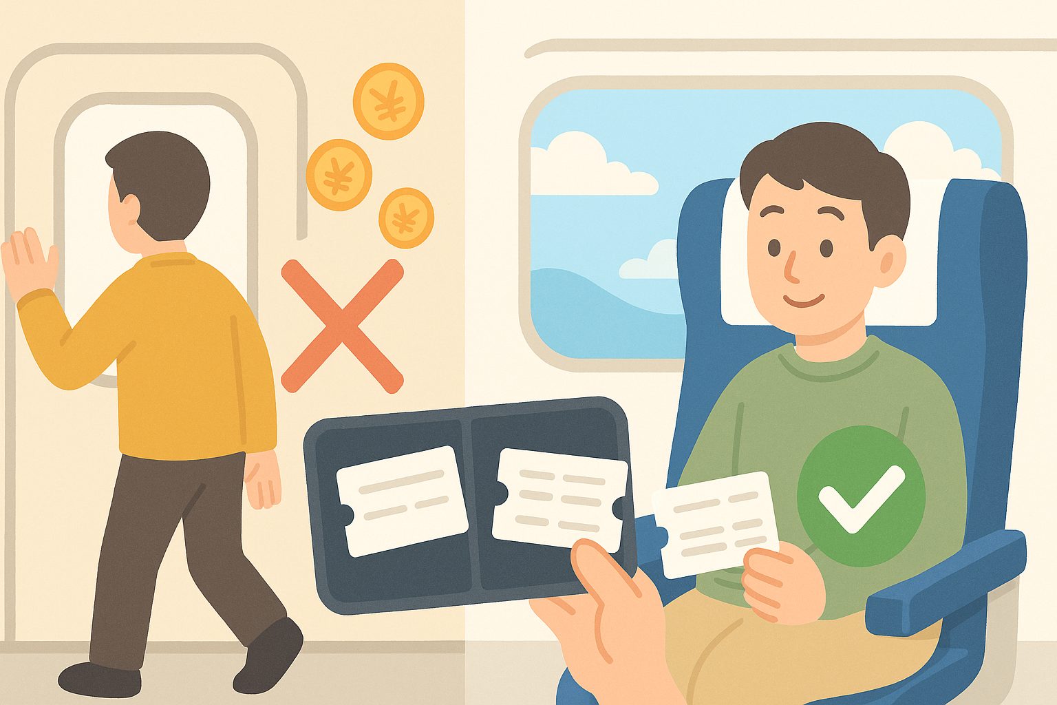 特急券は途中で降りても高くなる