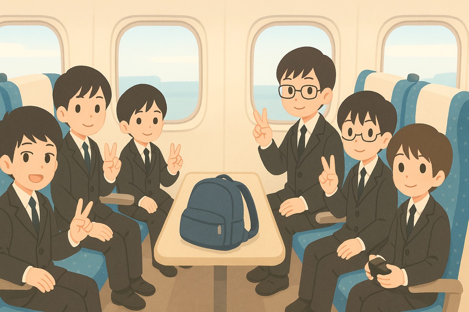 3人以上で楽しむ、新幹線向かい合わせで座るテクニック