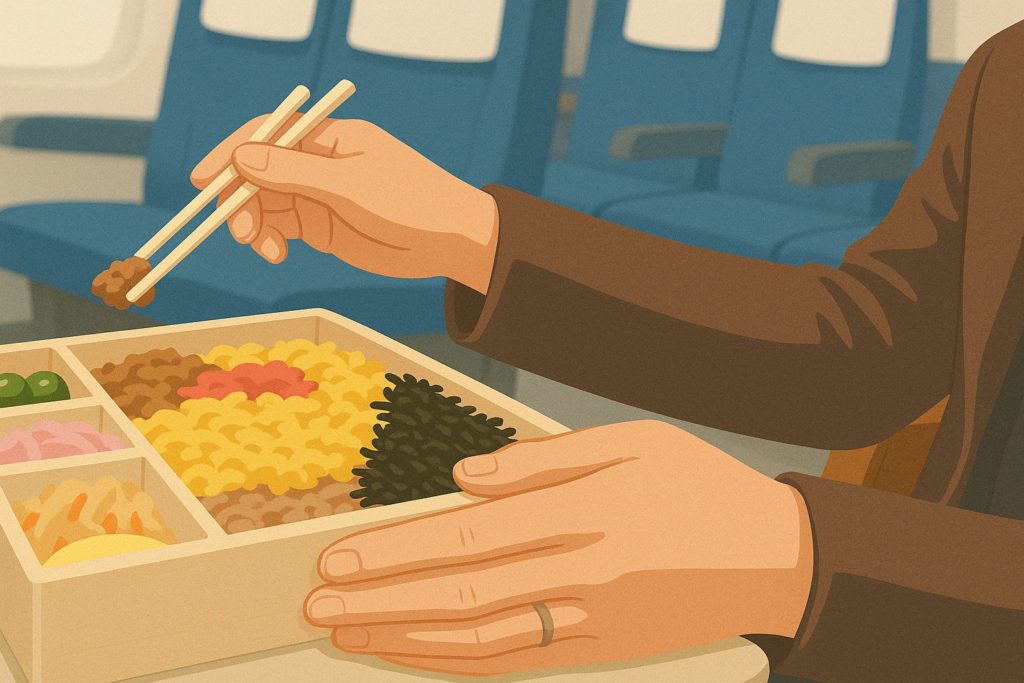 電車内でのお弁当