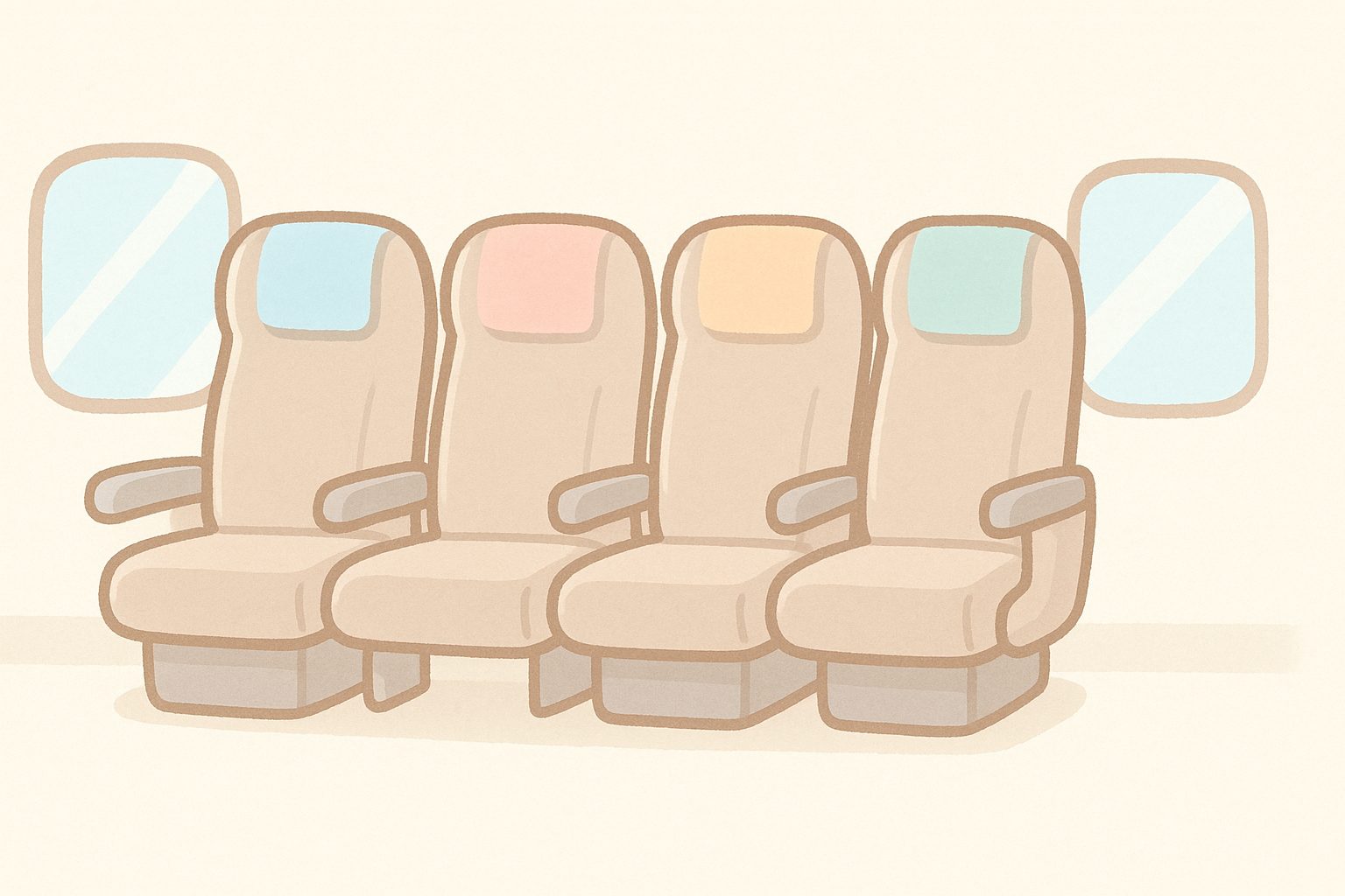 ABCDE座席の並びと意味