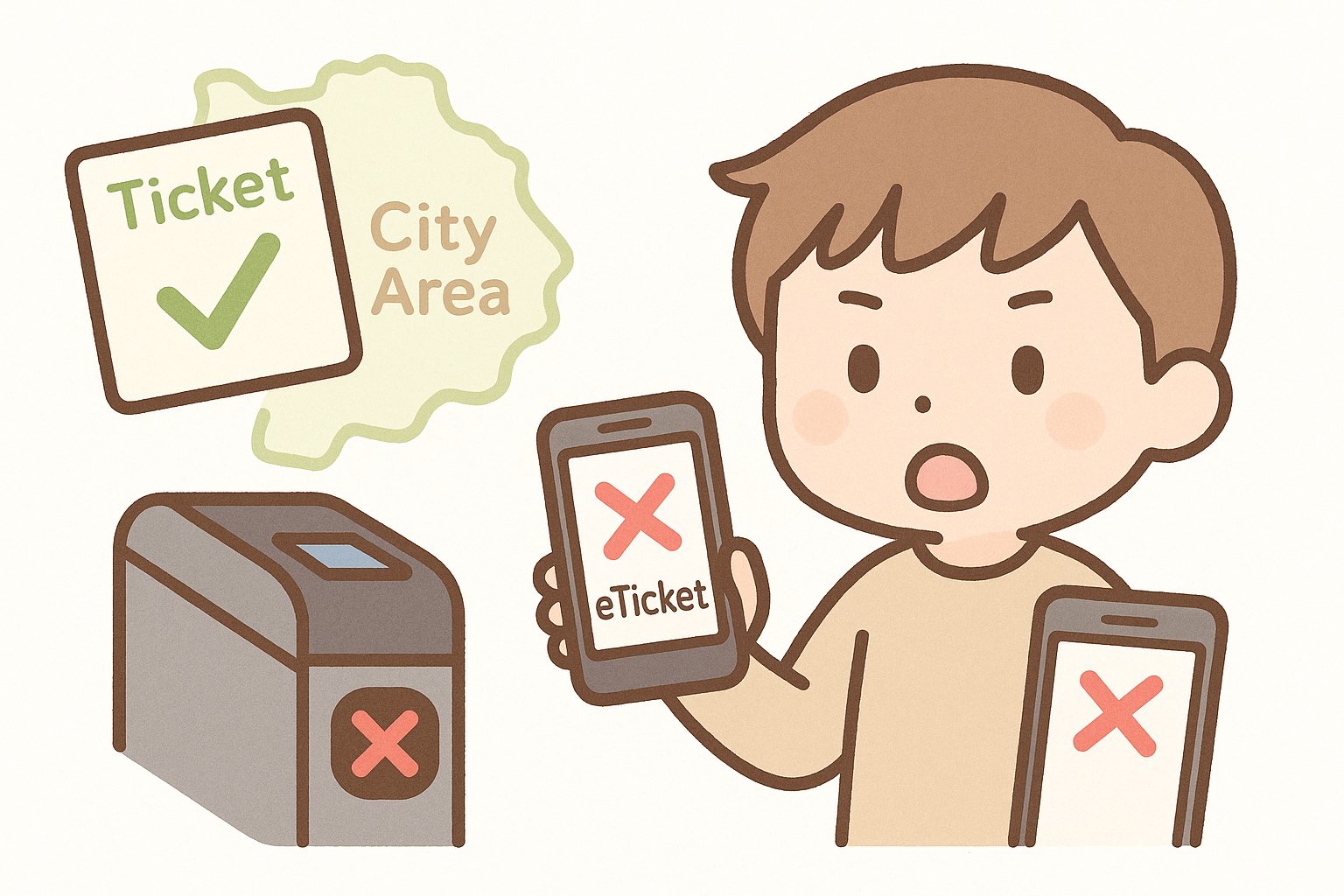 Suicaだけで完結させる場合の注意点