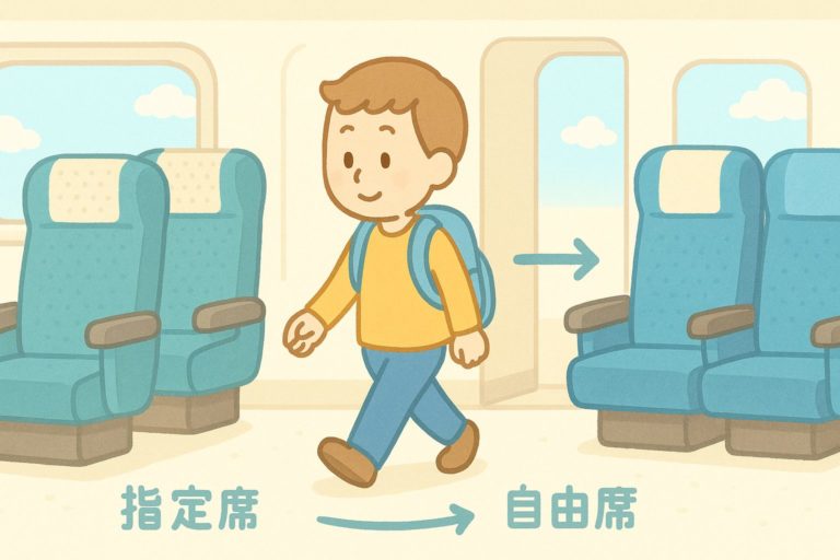 【新幹線】指定席から自由席への移動はバレる？