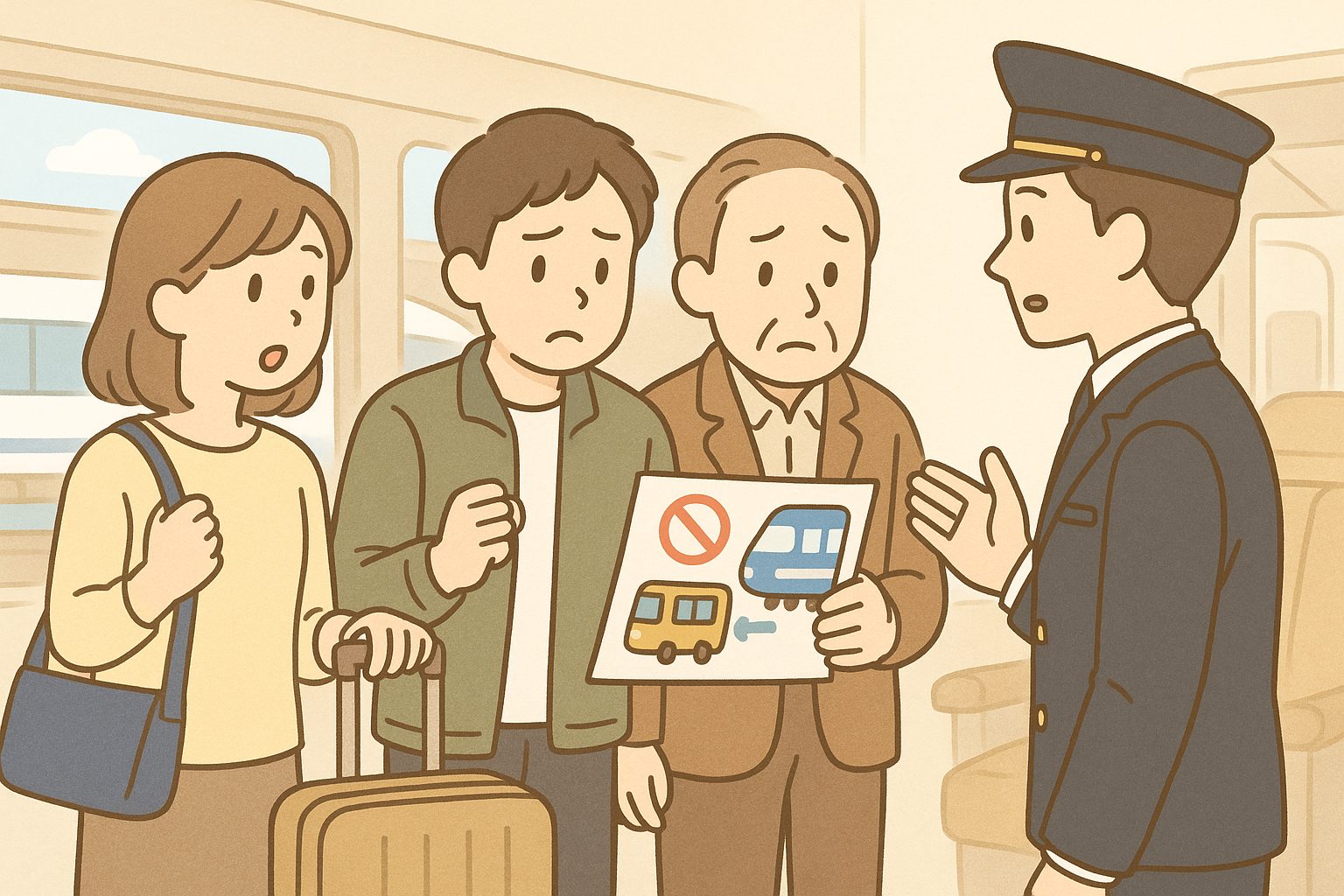 新幹線が遅れて乗継ぎできない時は？