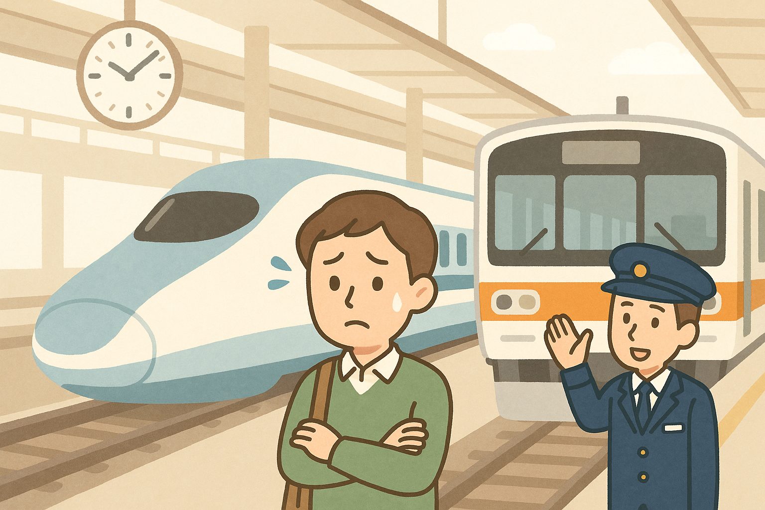 終電前でも在来線は待つ？